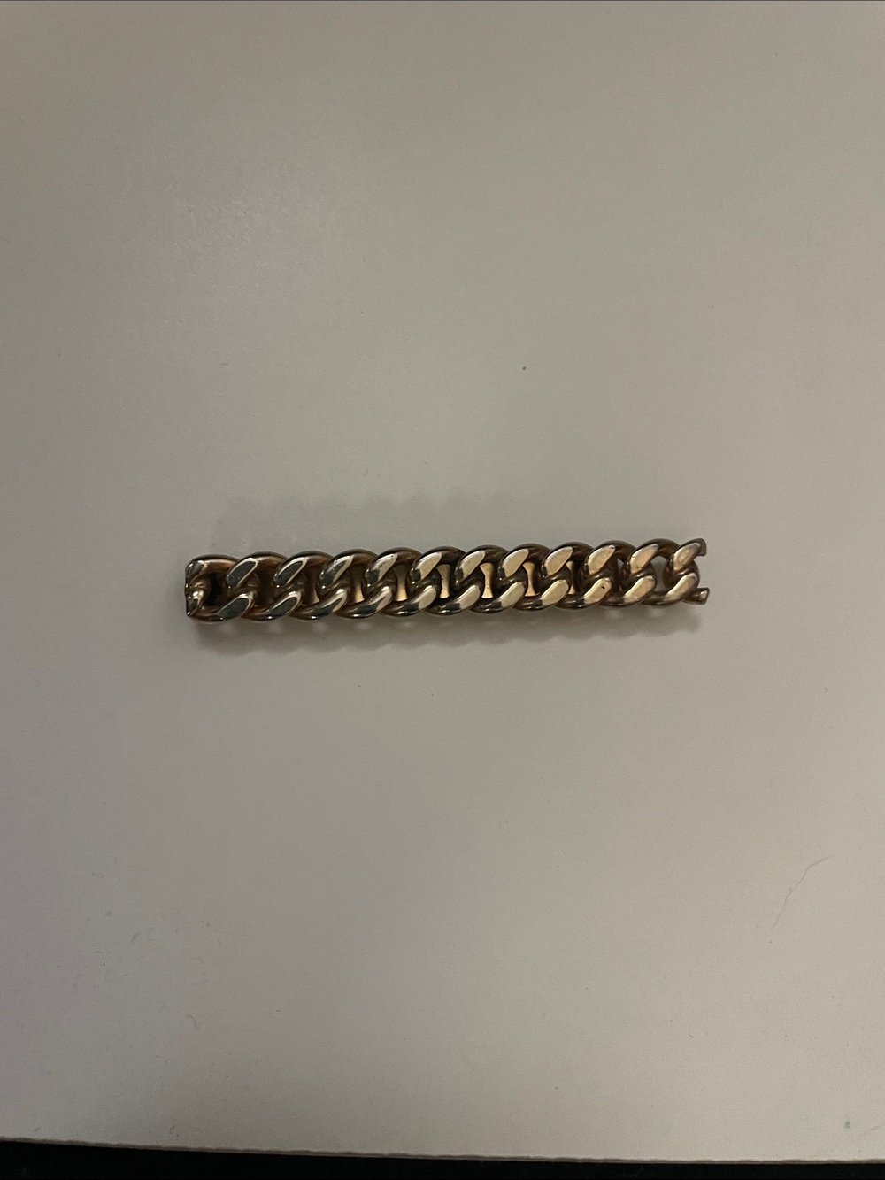 Polished Gold Chain-Link Tie Clip